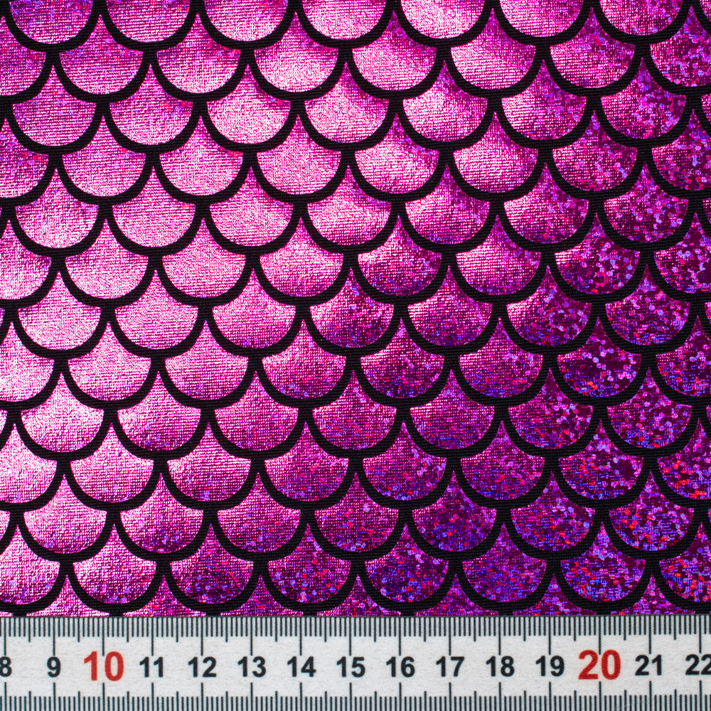 Stoffe Jersey Meerjungfrau Hilco Jersey Stoff Little Mermaid Meerjungfrau  Blau