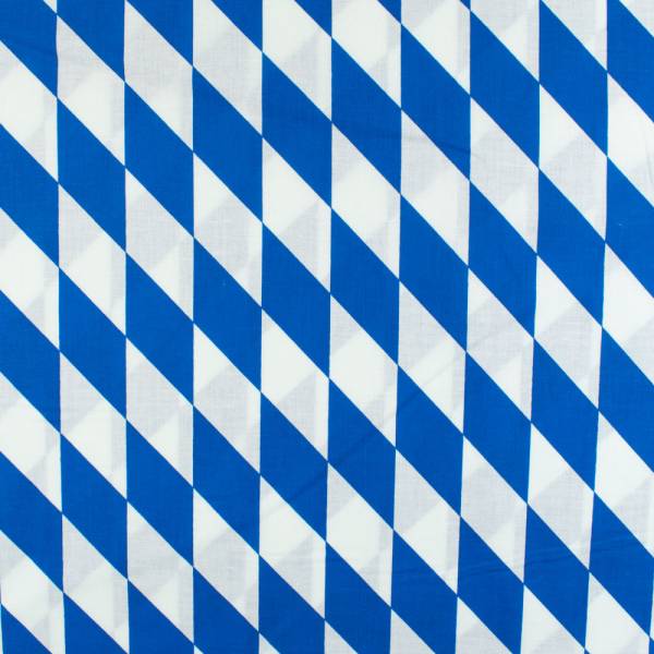 Stoff Rauten blau weiß bayerisch