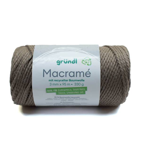 Gründl Macramé uni dunkelbeige