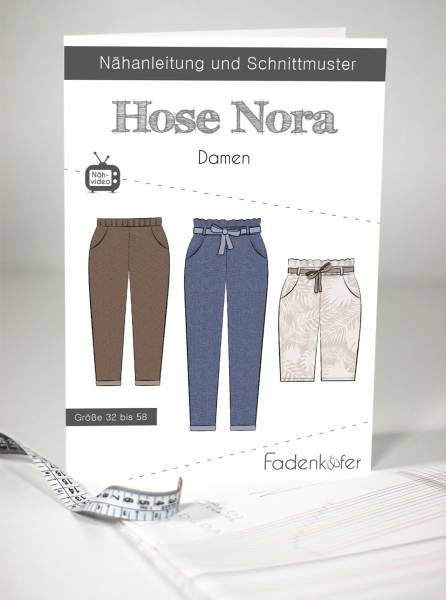 Schnittmuster Fadenkäfer Hose Nora Damen