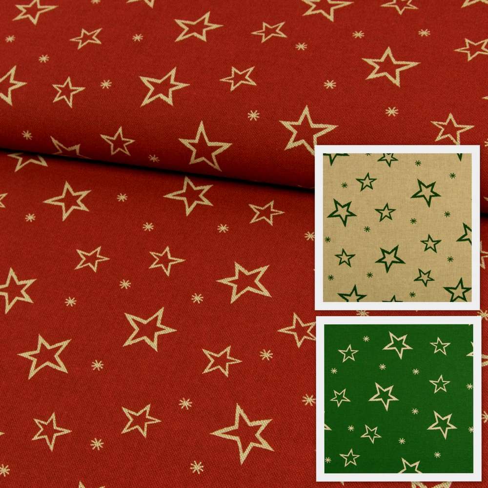 Dekostoff Weihnachten Sternenmuster Weihnachtsstoffe Themenwelten