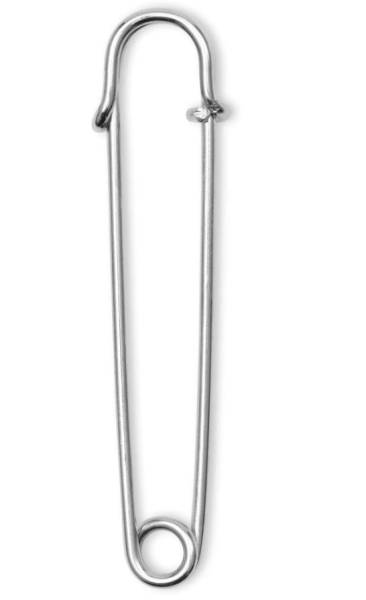 Kilt-Nadel 76 mm Stahl silberfarbig Prym Nr.081 605