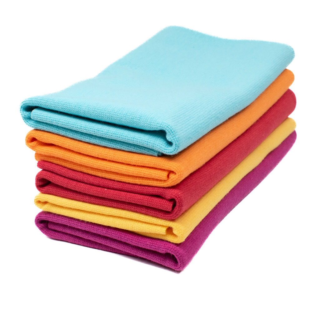 Stoffpaket Bündchen uni bunt 5x cm (70 cm Umfang) online