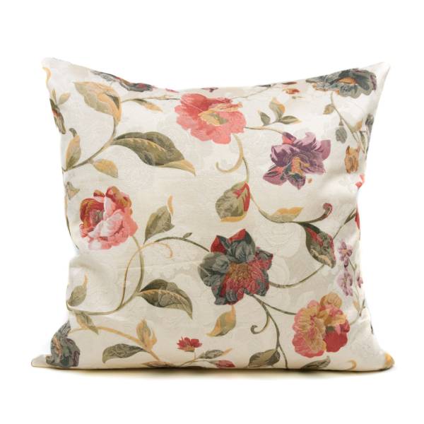 Kissenbezug 40 x 40 cm Jacquard Blumen