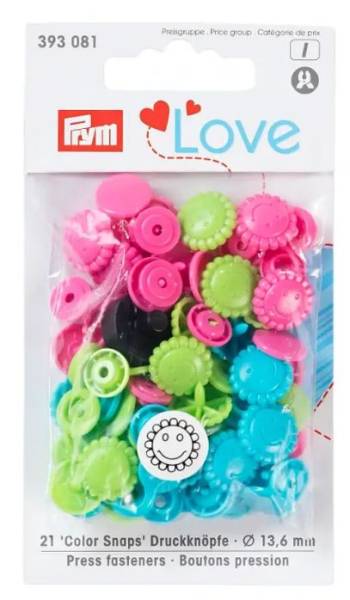 Prym Love Druckknopf Color Snaps Blume