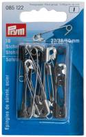 Sicherheitsnadeln 27/38/50 mm silber/schwarz Prym Nr:85122