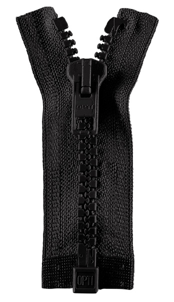 Opti P60-80-00369 Reißverschluss – Teilbar, 80 Cm, Polyester, Farbe Grün, Für Jacken & Schlafsäcke