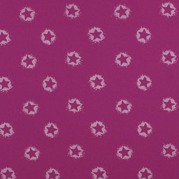 Softshell Stoff Reflex Sternchen magenta - FS1180-524