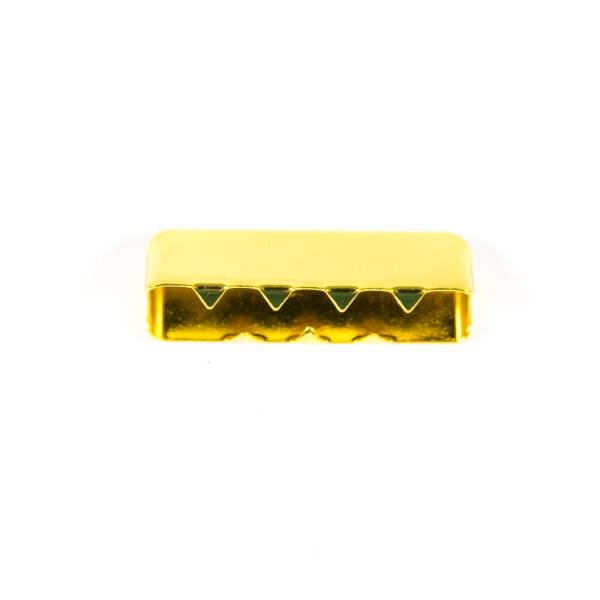  Metall-Endstück für Gurtband 25mm, gold