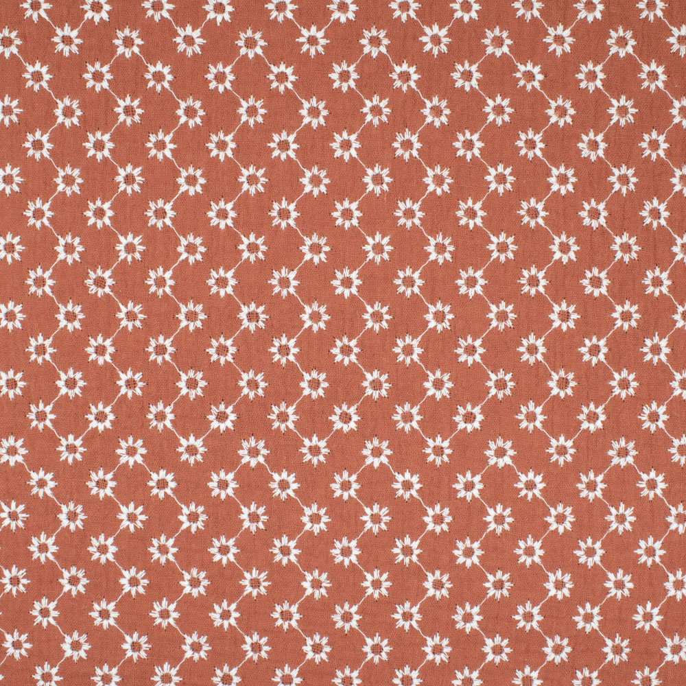 Baumwoll Double Gauze Musselin Stickerei Blumen Stoffe Werning