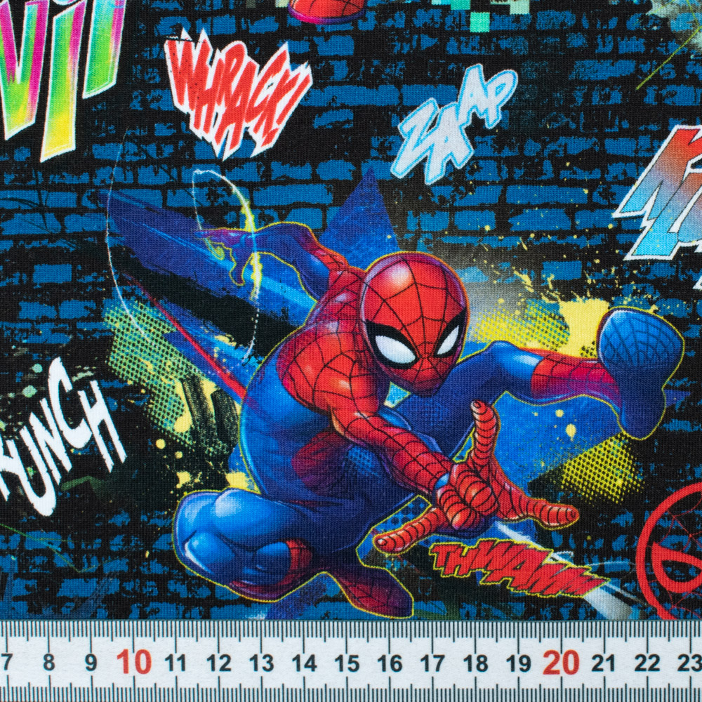Jersey Stoff Stoff Spiderman Baumwolle Spiderman Sweat Stoff In