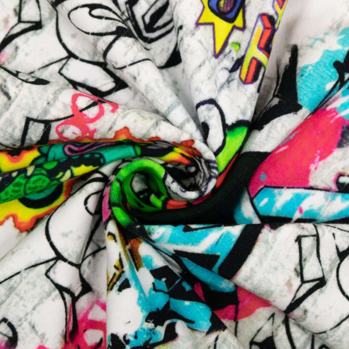 T-shirt Manches Longues Carbone Couleur Graffiti - Taille 104, Neuf