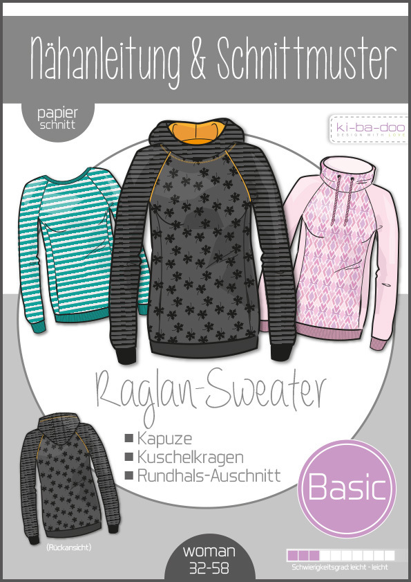Raglan pullover nähen damen Clearance