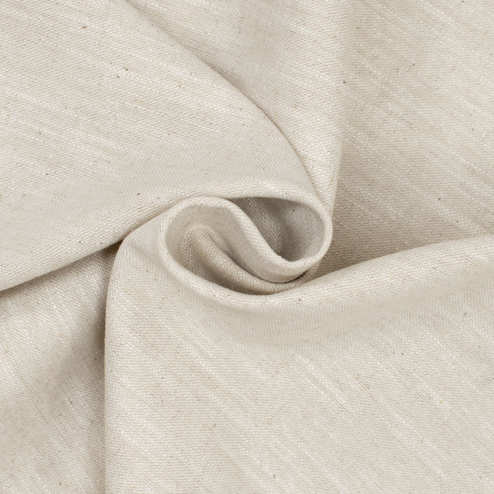 Baumwoll Leinen gewebt uni thellbeige