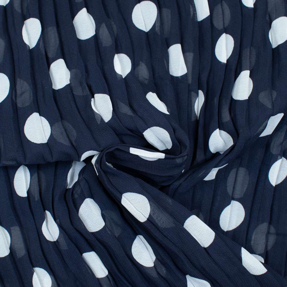 Draperie plissée marine/agrumes jardin Schumacher 4 panneaux 2 (25x80