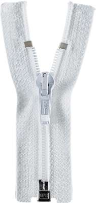 Opti Reißverschluss Teilbar S60 – 50 Cm, 100 % Polyester, Farbe Weiß