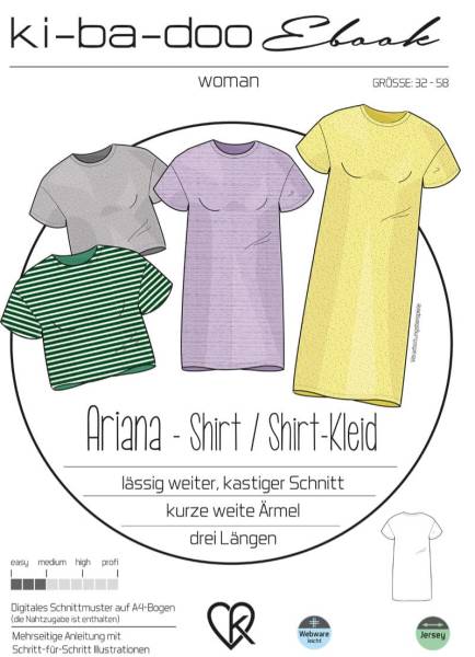 E-Book KI-BA-DOO Shirt / Shirtkleid Ariana