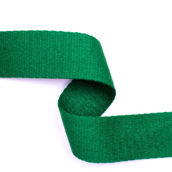 Gurtband Baumwolle 3,8 cm breit grün