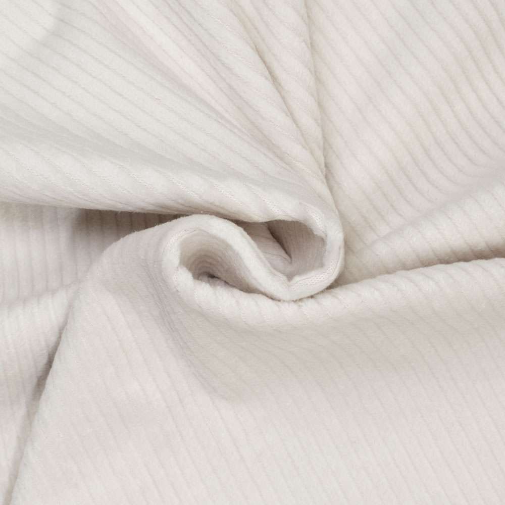 STOFFBOOK Breitcord Stretch-Stoff – 5 Mm Rippen, 142 Cm Breit, Grau. 97% Baumwolle, 3% Elasthan, Meterware.