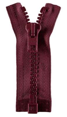 Opti P60 Reißverschluss Teilbar – 50 Cm, 100% Polyester, Farbe Braun (00884), Für Jacken & Schlafsäcke