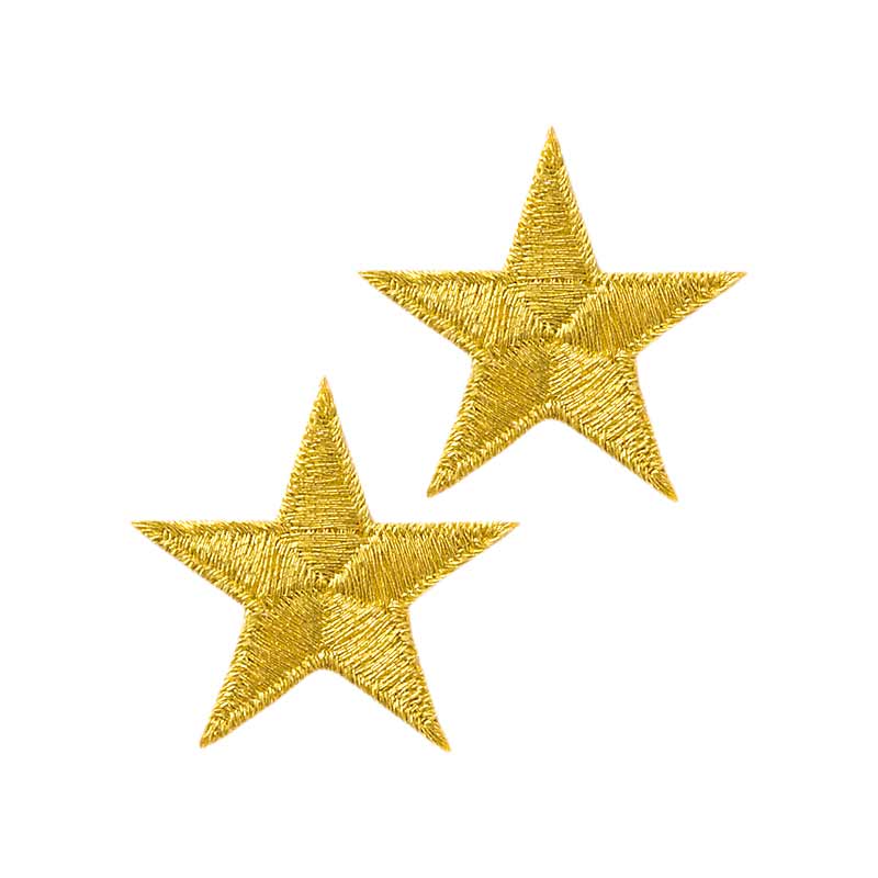 Applikation Sterne gold Stück Stoffe Werning