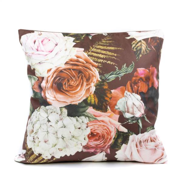 Kissenbezug 40 x 40 cm Rosen und Hortensien