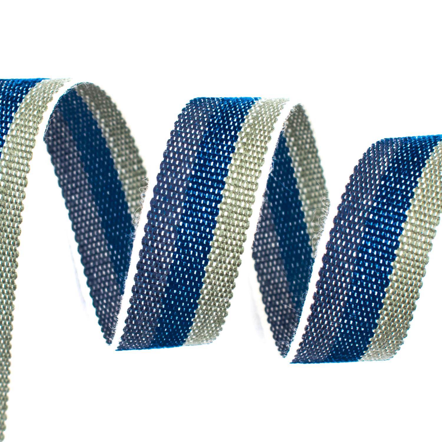 5 M Baumwollband 30 Mm Grau - Made In Germany