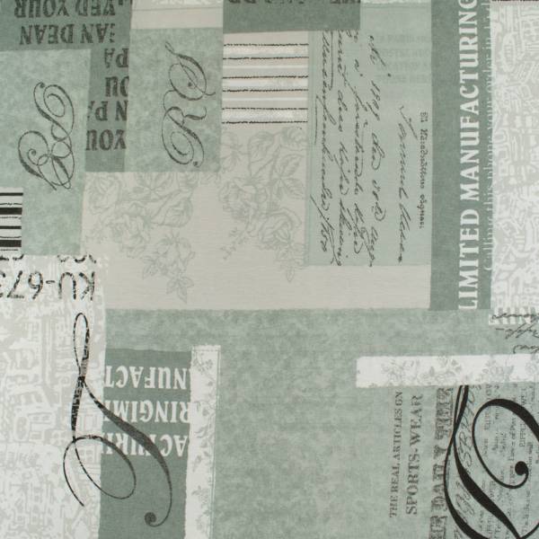 Dekostoff Schriftzüge mint - DS1600-537