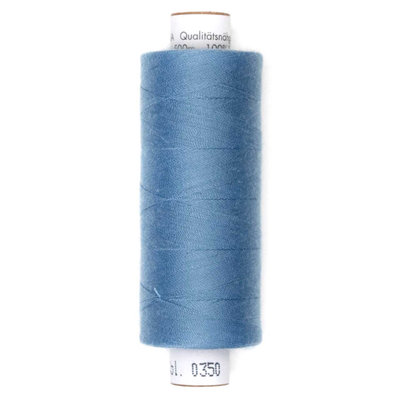 Amann Troja Nähgarn 500 M – Blaugrün, 100% Polyester, Für Alle Stoffe & Nähmaschinen, Waschbar Bis 95°C