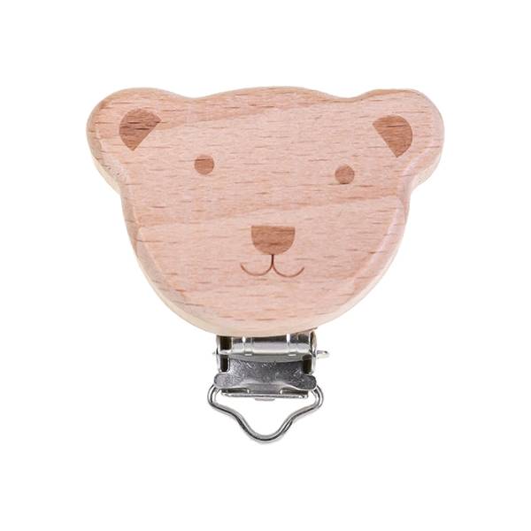 Schnullerclip Holz Teddy - KW2032