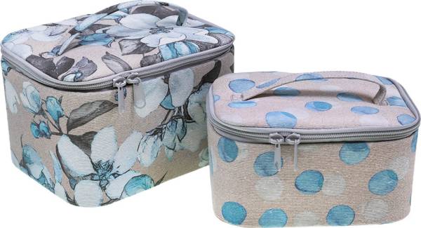Mini Nähkörbchen Set Aquarellblumen und Punkte - ZU2020-502